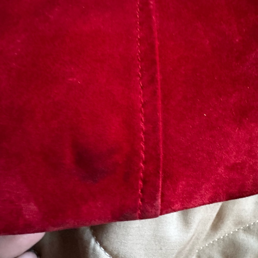 Jessi Lee Red Suede Leather Hip-length Jacket Women’s Size M Vintage Full Zip - Picture 7 of 15